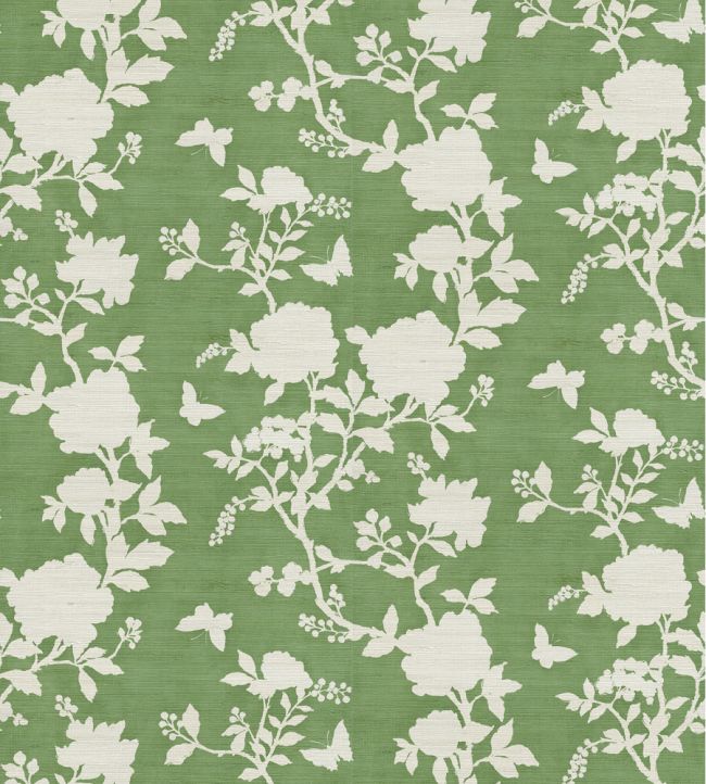 Pivoine Grasscloth Wallpaper - Green