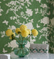 Pivoine Grasscloth Room Wallpaper 2 - Green
