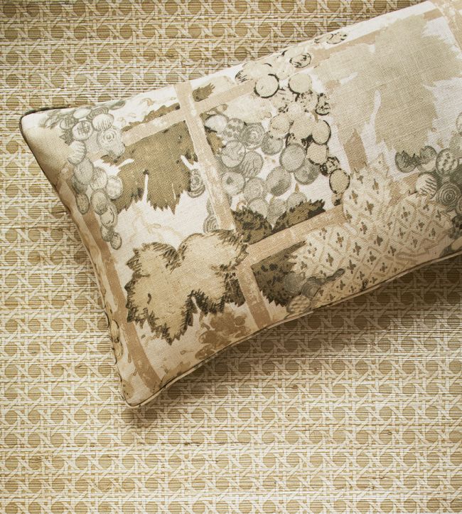 Rattan Grasscloth Room Wallpaper - Sand