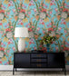 Spring Garden Room Wallpaper - Teal