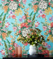 Spring Garden Room Wallpaper 2 - Teal