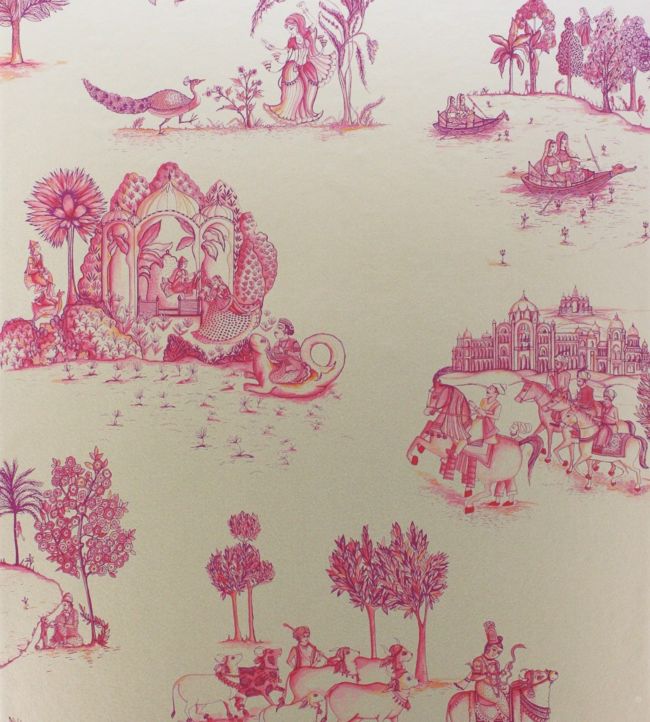 Zanskar Wallpaper - Pink 