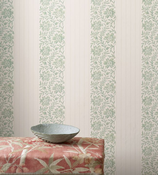 Alys Wallpaper - Green - Colefax & Fowler