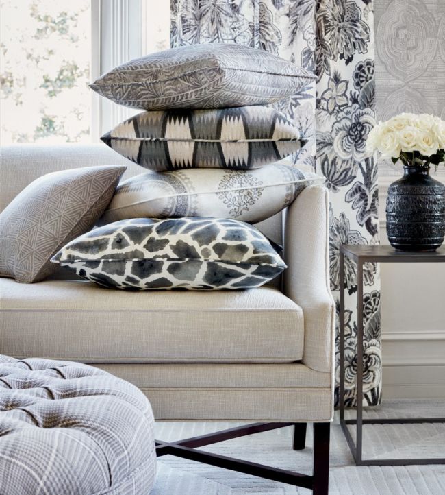 Grassmarket Check Room Fabric - Gray