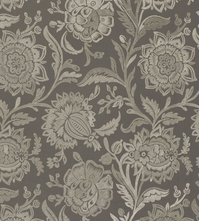 Rivera Embroidery Fabric - Brown 