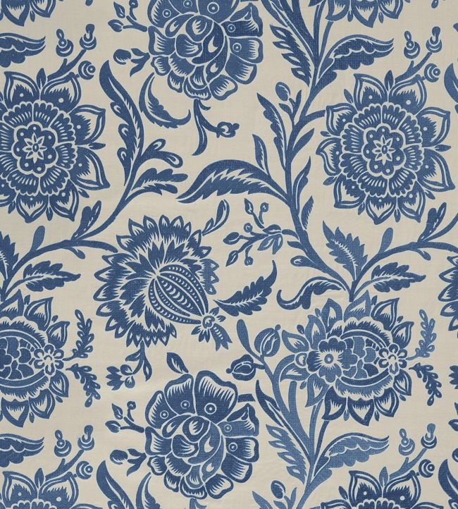Rivera Embroidery Fabric - Blue 