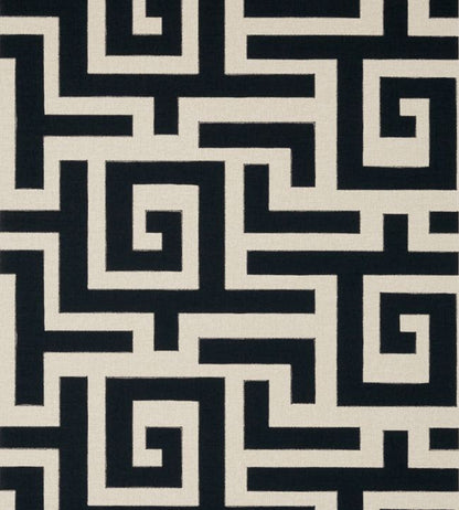 Tulum Applique Fabric - Black 