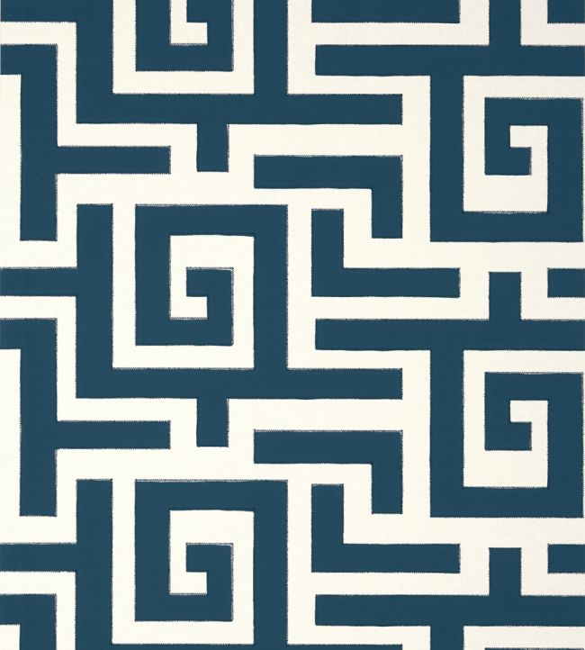 Tulum Applique Fabric - Blue 