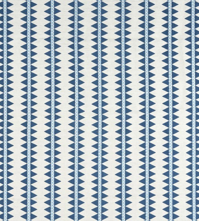 Reno Stripe Fabric - Blue 