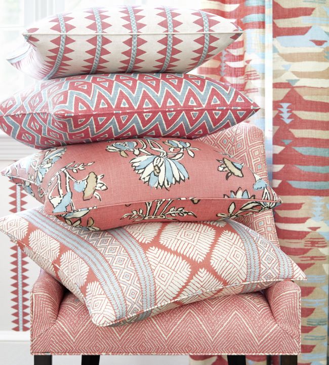 Reno Stripe Room Fabric - Gray