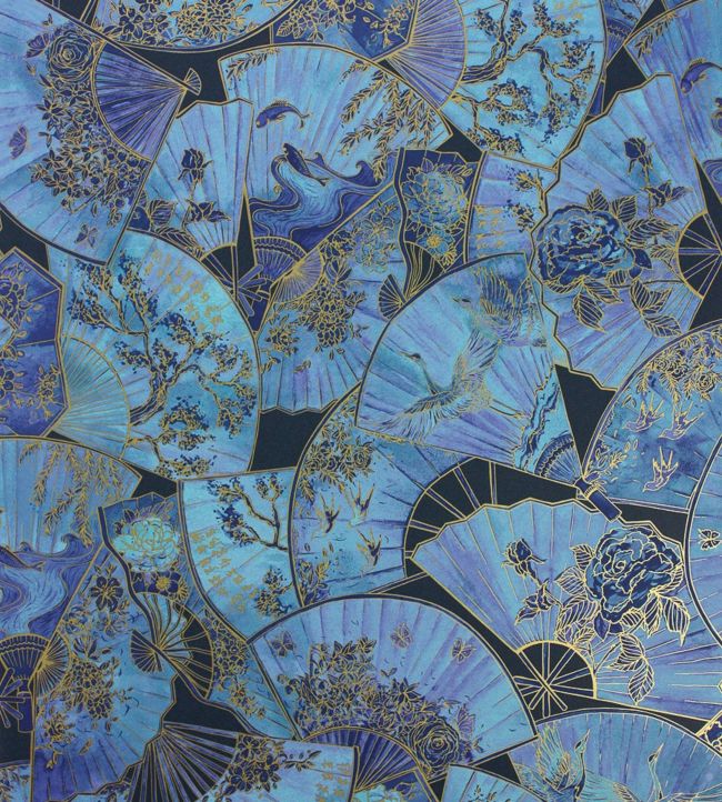 Fanfare Wallpaper - Blue
