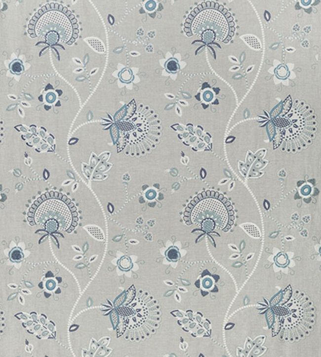 Portofino Embroidery Fabric - Gray 