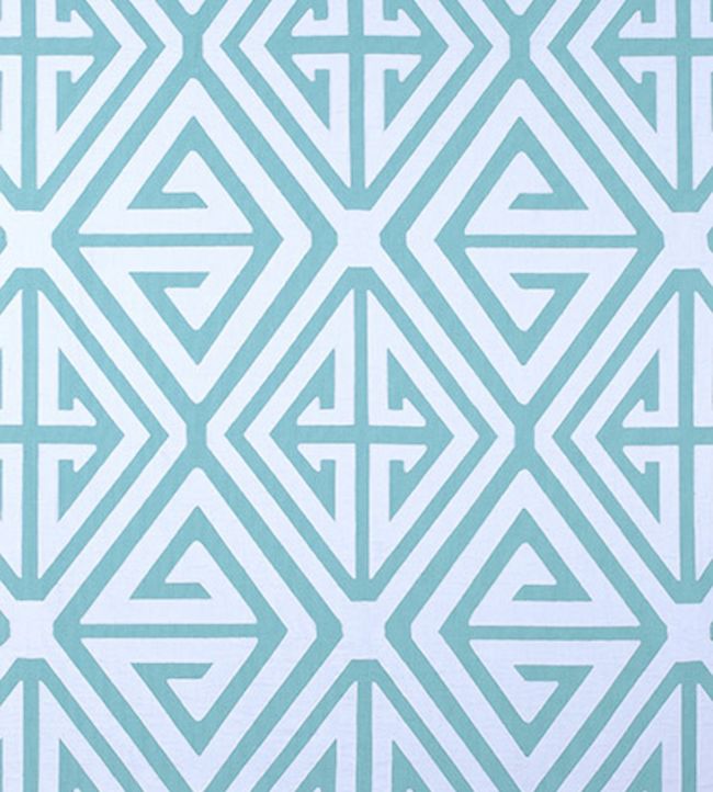 Demetrius Applique Fabric - Teal