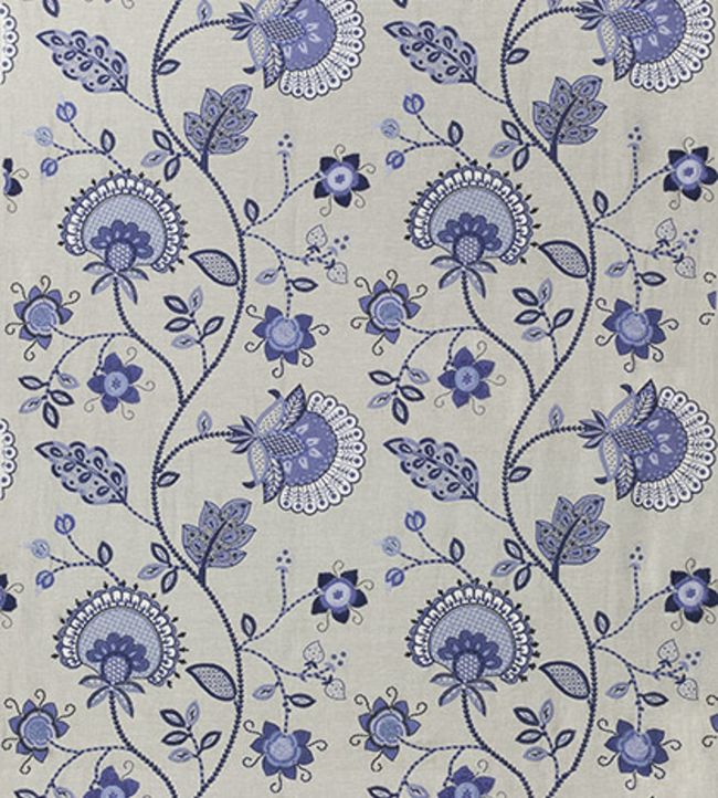 Portofino Embroidery Fabric - Blue