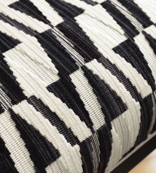 Bossa Nova Room Velvet Fabric 2 - Black