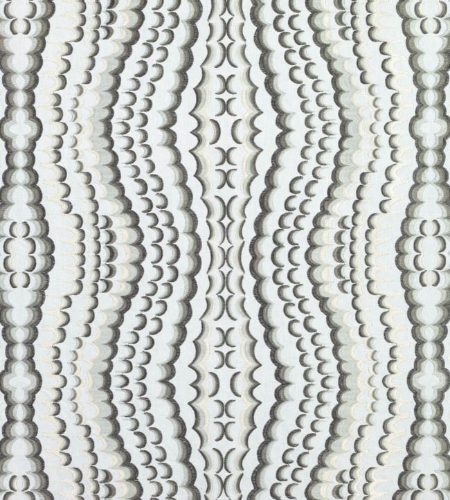 Ebru Embroidery Fabric - Gray 