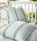 Topsail Stripe Room Fabric - Teal