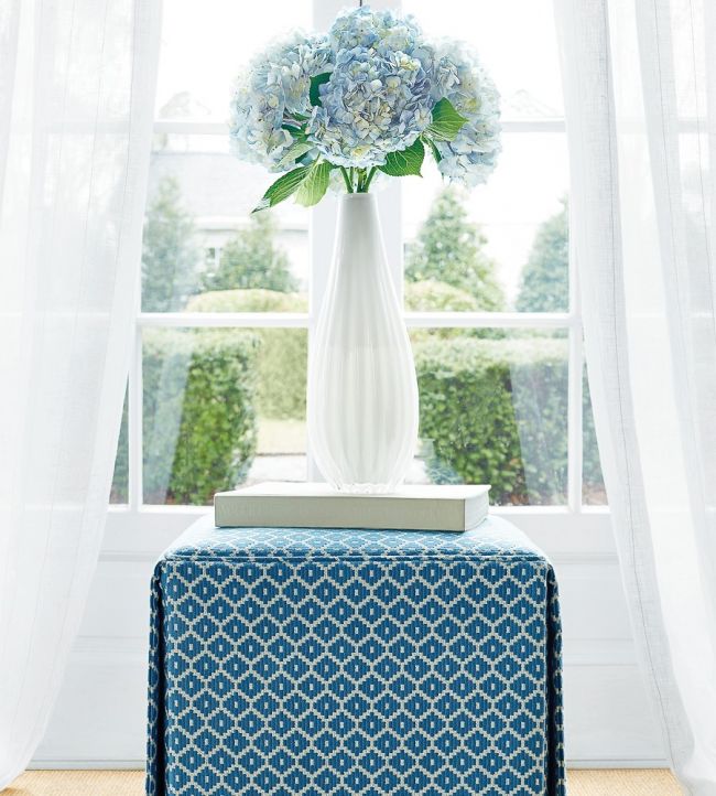 Mayan Diamond Room Fabric - Teal