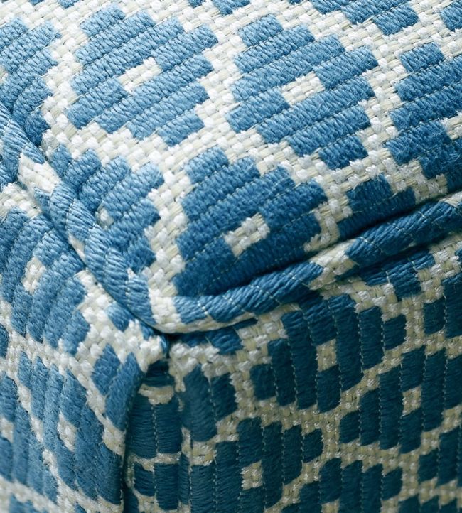 Mayan Diamond Room Fabric - Blue