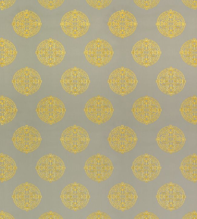 Halie Embroidery Fabric - Gold 