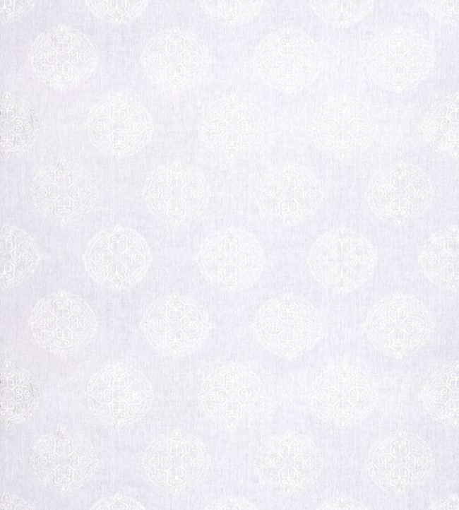 Halie Embroidery Fabric - White