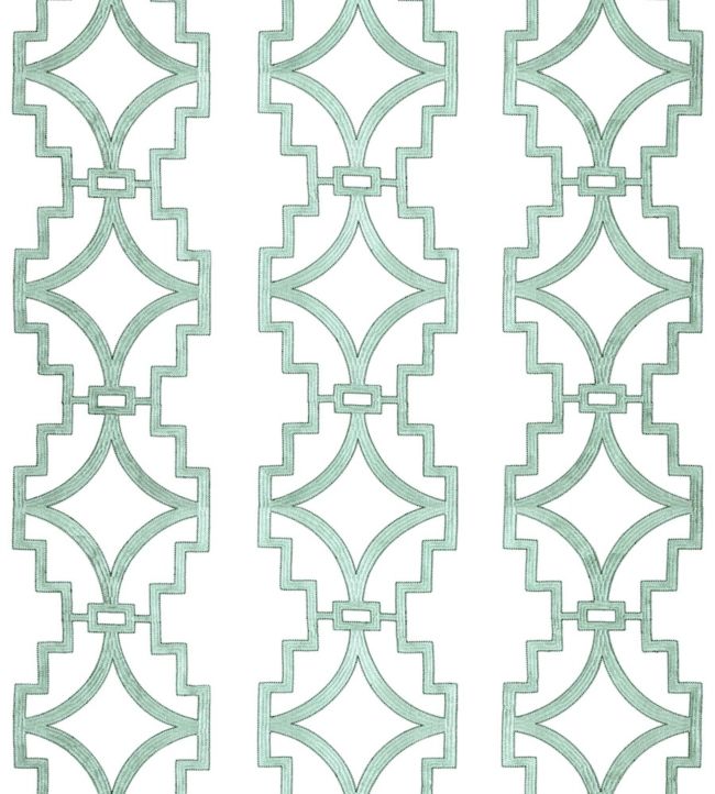 Songyue Embroidery Fabric - Teal 