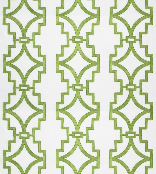 Songyue Embroidery Fabric - Green 