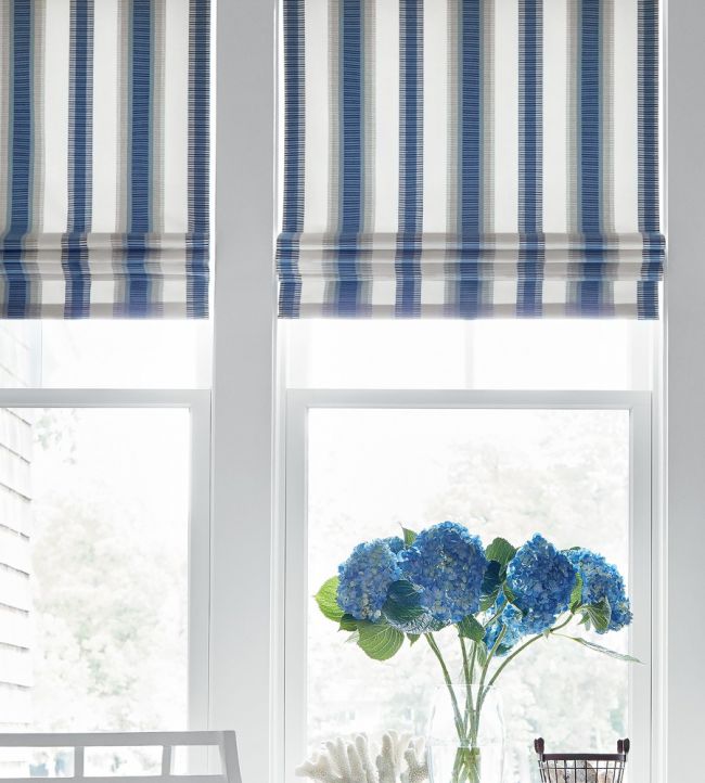 Samba Stripe Room Fabric - Blue