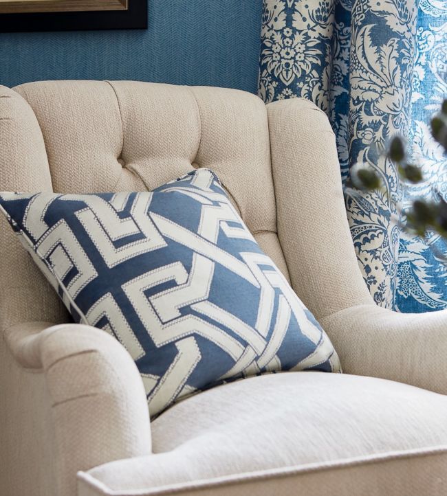 Benedetto Room Fabric - Blue