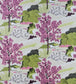 Daintree Embroidery Fabric - Purple