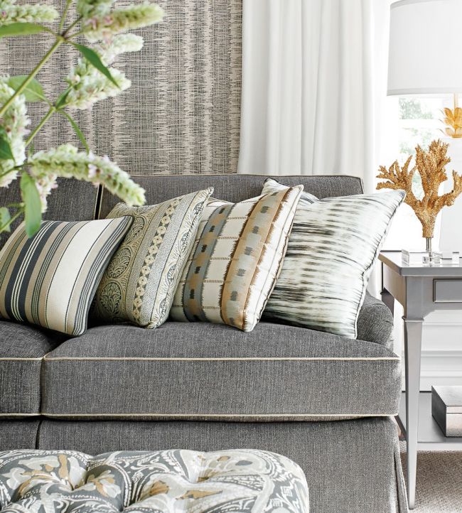 Sri Lanka Embroidery Room Fabric - Sand