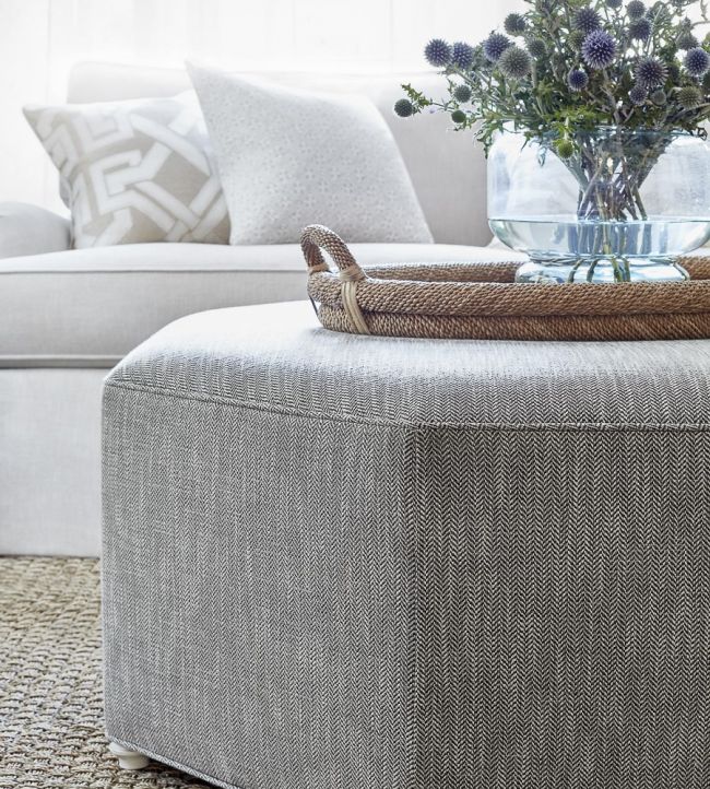 Ashbourne Tweed Room Fabric - Gray