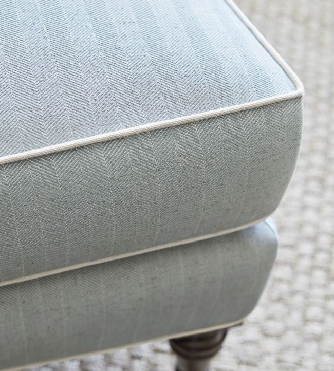 Hamilton Herringbone Room Fabric 2 - Blue