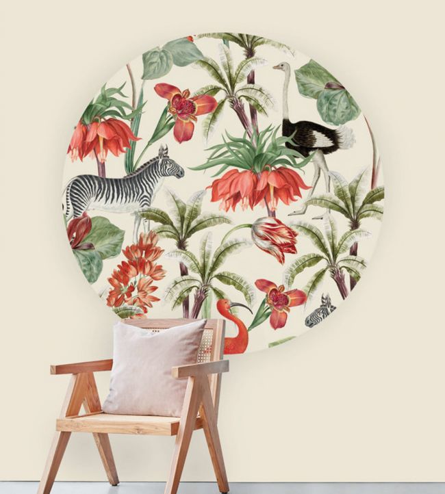 A New Chapter Circle Room Mural - Multicolor