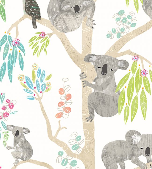 Kooka Koala Nursey Wallpaper - Gray