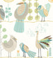 Feather Fandango Nursey Wallpaper - Multicolor