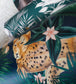Jungle Cheetah Room Wallpaper - Green