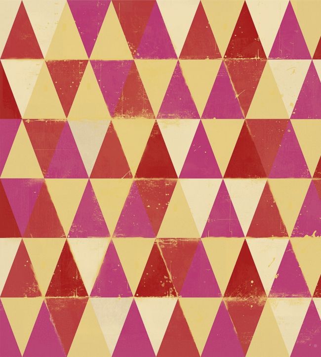 Circus Pattern Wallpaper - Red