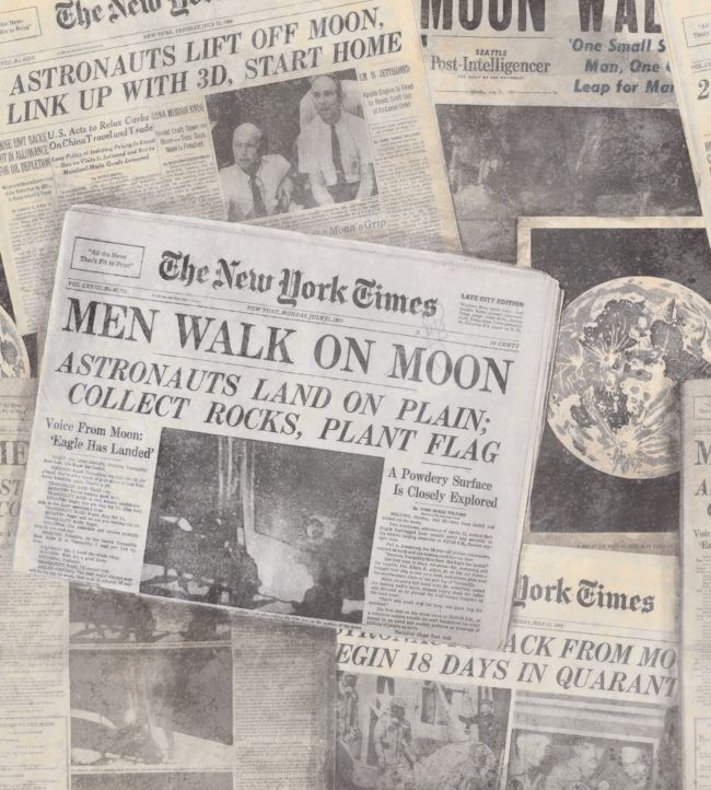 Moonwalker Wallpaper - Cream 