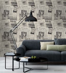 Moonwalker Room Wallpaper - Gray