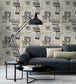 Moonwalker Room Wallpaper - Gray