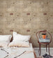 Vintage Letters Room Wallpaper 2 - Gray