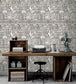 Louvre Room Wallpaper - Gray
