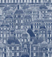 Louvre Wallpaper - Blue