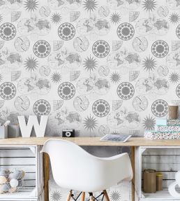 Navigation Room Wallpaper - Gray