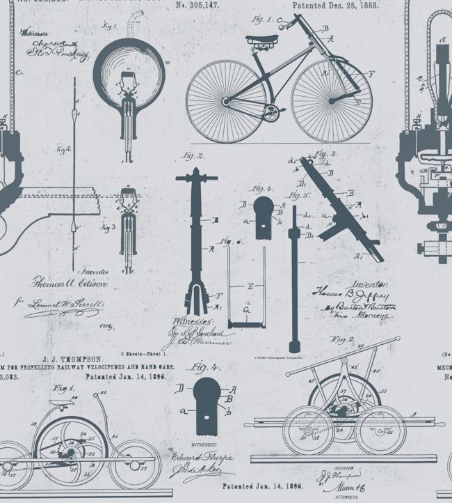 Patents Wallpaper - White 