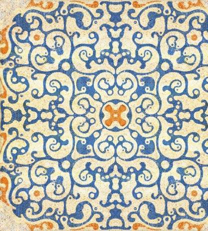 Spanish Tile Wallpaper - Blue