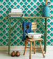 Concrete Patch Room Wallpaper - Green