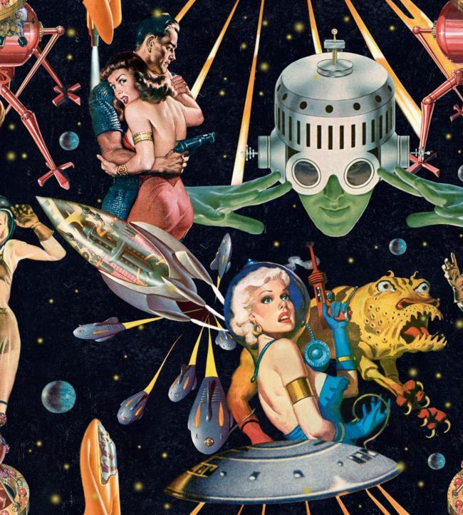 Other Worlds Nursey Wallpaper - Multicolor