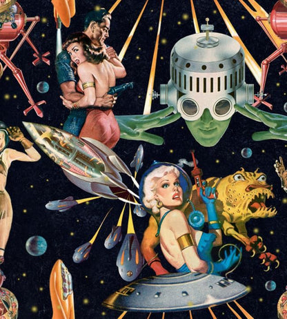 Other Worlds Nursey Wallpaper - Multicolor